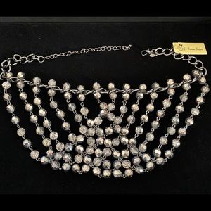 Premier Designs Metallic Beaded Bib Necklace